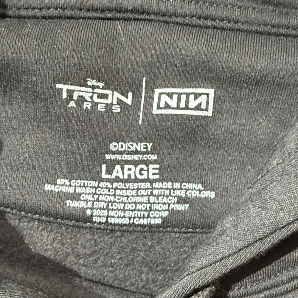 Nine Inch Nails / Tron Ares | Black Hoodie | Large - Picture 4 of 6